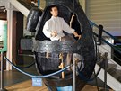 Model ponorky Turtle ve skutené velikosti v ponorkovém muzeu v Grotonu ve...