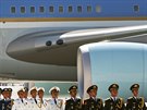 Americký prezident Barack Obama dorazil na letit v mst Chang-ou, kde se...