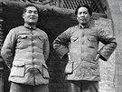 Spolustraníci a velcí rivalové. ang Kuo-tchan (vlevo) a Mao Ce-tung, rok 1938