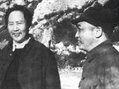 V boji, ale s úsmvem na rtech. Mao Ce-tung, nkdy ve ticátých letech minulého...