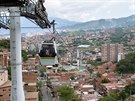 Souástí mstské hromadné dopravy v Medellínu jsou i dv lanovky.