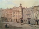 Tak vypadala jin strana Hornho nmst v Opav, kde nyn stoj Slezanka, v...