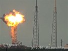 Kamera zachytila výbuch rakety Falcon 9