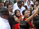 Filipínského prezidenta Duterteho podporuje 91 procent obyvatel (1. záí 2016).
