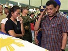 Filipínský prezident Duterte uctil 15 voják, kteí zemeli v boji s islamisty...