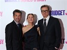 Patrick Dempsey,, Renée Zellwegerová a Colin Firth na premiée filmu Dít...