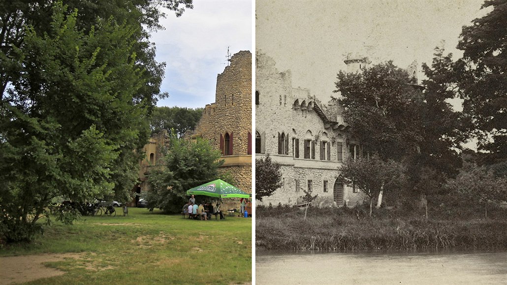 Porovnáním dne�ní a staré fotografie lze odhalit rozdílnosti v okolí Janohradu,...