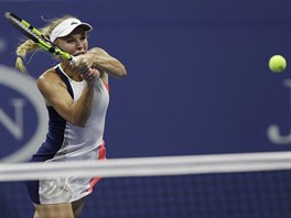 Caroline Wozniack odehrv mek v semifinle US Open proti Angelique...