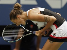 VELK VTZSTV. Karolna Plkov v osmifinle US Open.