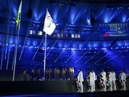 Momentka ze slavnostního zahájení paralympiády v Riu