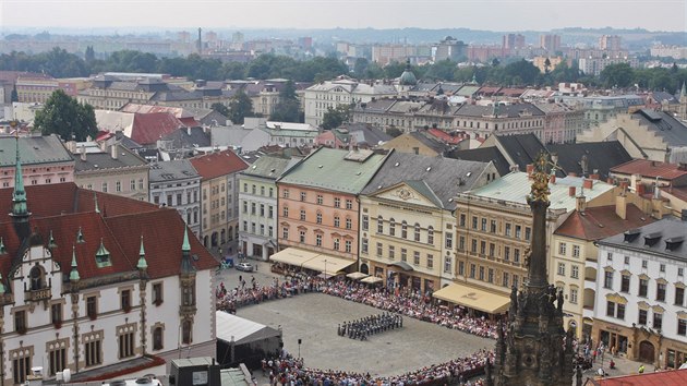 Oslavy na poest marla Radeckho na Hornm nmst v Olomouci (3. z 2016).