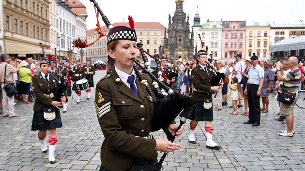 Oslavy na poest marla Radeckho na Hornm nmst v Olomouci (3. z 2016).