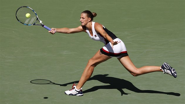 TOHLE MM. Karolna Plkov ve tvrtfinle US Open.