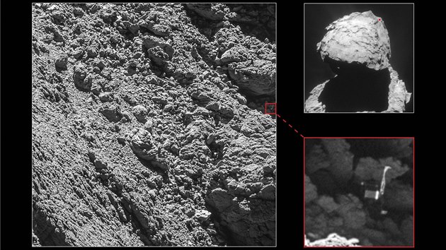 Pistávací modul Philae nalezen