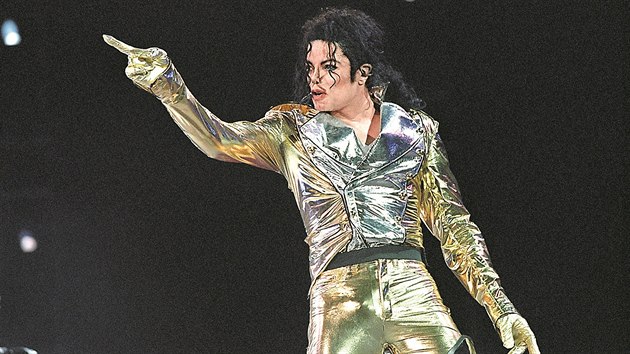 Michael Jackson při koncertu na Letenské pláni v Praze 7. září 1996.