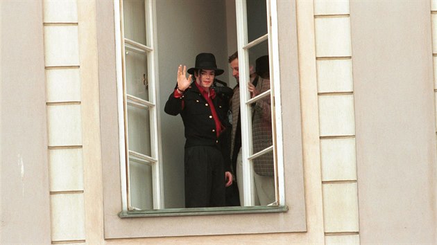 Michael Jackson v Praze v září 1996