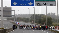 Francouzi protestovali proti Dungli v Calais (5. záí 2016)