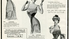 Reklama na korzety od francouzské firmy Eynedé (1909)