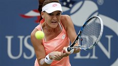 Polská tenistka Agniezska Radwanská hrála ve tetím kole tenisového turnaje US...