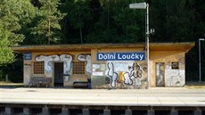 Nádraí v Dtichov nad Bysticí na trati Olomouc - Bruntál