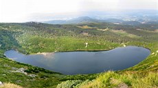 Jezero May Staw v polské ásti Krkono