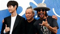 Reisér Kim Ki-duk s herci Ryoo Seung-bumem a Lee Won-gunem pedstavují na MFF...