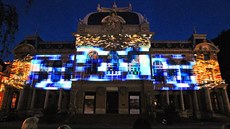 Videomapping na budovu Císaských lázní v Karlových Varech u píleitosti oslav...