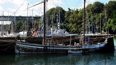 Jedna z plachetnic flotily firmy TransOceanic Wind Transport - norský lun Lun...