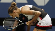 VELKÉ VÍTĚZSTVÍ. Karolína Plíšková v osmifinále US Open.