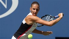 BEKHEND. Karolína Plíková ve tvrtfinále US Open.