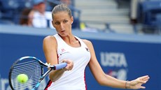 KONTROLA MÍČE. Karolína Plíšková ve čtvrtfinále US Open.