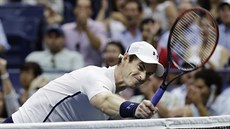 Naštvaný Andy Murray ve čtvrtfinále US Open.