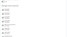 Správa wi-fi sítí ve Windows 10 postrádá monost zobrazit podrobnosti této sít