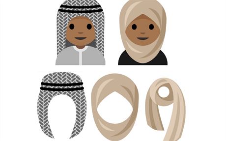 Návrh emotikon, který Rajúf Alhumedíová zaslala do The Unicode Consortium