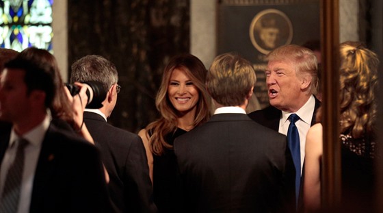 Melania Trumpová na pohbu konzervativní politiky Phyllis Schlaflyové. (10.9....