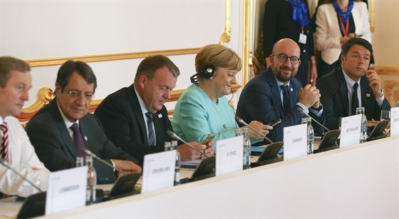 Evroptí státníci na summitu EU v Bratislav (16.9.2016)