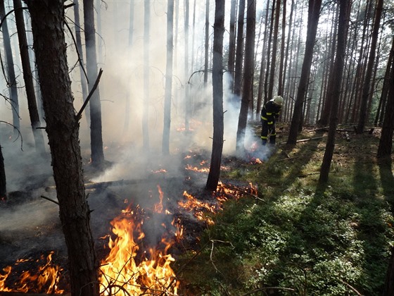 S druhým poárem se hasii potýkali v úterý nedaleko vesnice Bohuslav, která je...