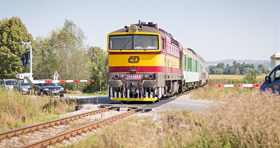 Součástí modernizace trati z Budějovic do Volar bylo zabezpečení některých...