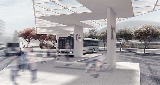 Vizualizace nového autobusového nádraí v Blansku, které by mlo být hotovo na...