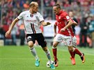Záloník Bayernu Franck Ribéry v domácím utkání nmecké ligy proti Ingolstadtu.