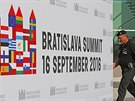Do Bratislavy se sjeli lídři EU na páteční neformální setkání, akci provázejí...