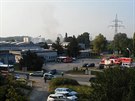 V Brn hoela hala s molitanem, hasii monitorují stav ovzduí