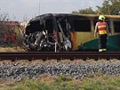 Ve Vnorovech na Hodonínsku se na pejezdu srazil osobní vlak s traktorem. Jeho...