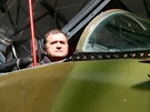Václav Vaek v kokpitu svého MiGu-29
