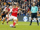 Alexis Sánchez z Arsenalu a jeho neproměněná penalta v utkání proti Hullu