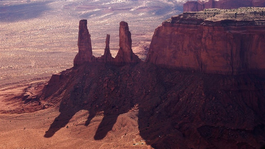 Skalní útvary v parku Monument Valley