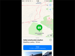 iOS 10 - Inovace v mapch je viditeln na prvn pohled.