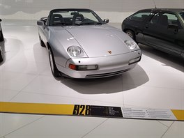 Expozice 40 let transaxle v muzeu Porsche ve Stuttgartu