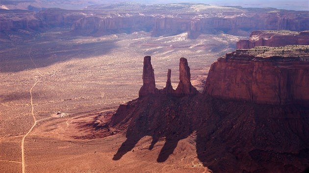 Skaln tvary v parku Monument Valley