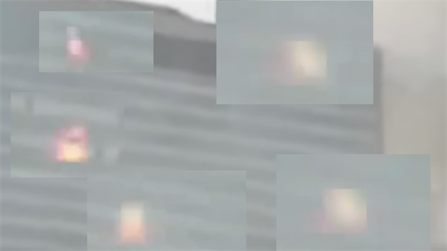 Detaily nkterch vbuch z falenho (upravenho) videa pdu WTC7